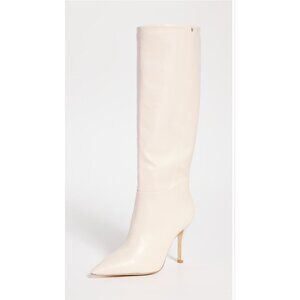 NEW Larroudé Kate Boot In Ivory Leather NWOT - Size 7